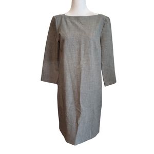 NEW 4C 4. COLLECTIVE Heathered Grey Square Neck Sheath Dress